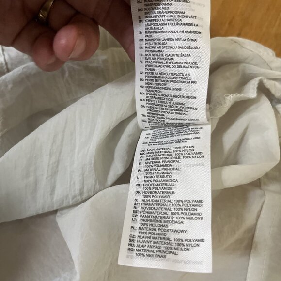 Adidas Mens Sheer Hooded Raincoat Anorak Jacket White NEW Sz XL RSP $70 - Picture 14 of 14